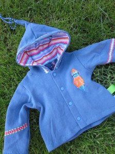 Fleecejacke Babygröße mit Monster