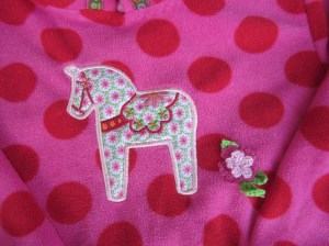 Fleecepulli mit Dalarnapferd