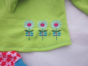 Babyset mit Blümchen