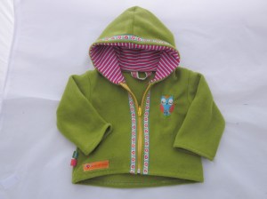 Babyjacke mit Eule vorne