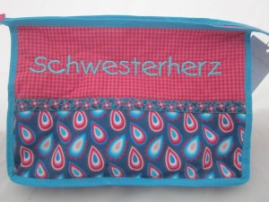 Kulturtasche SCHWESTERHERZ Bunt