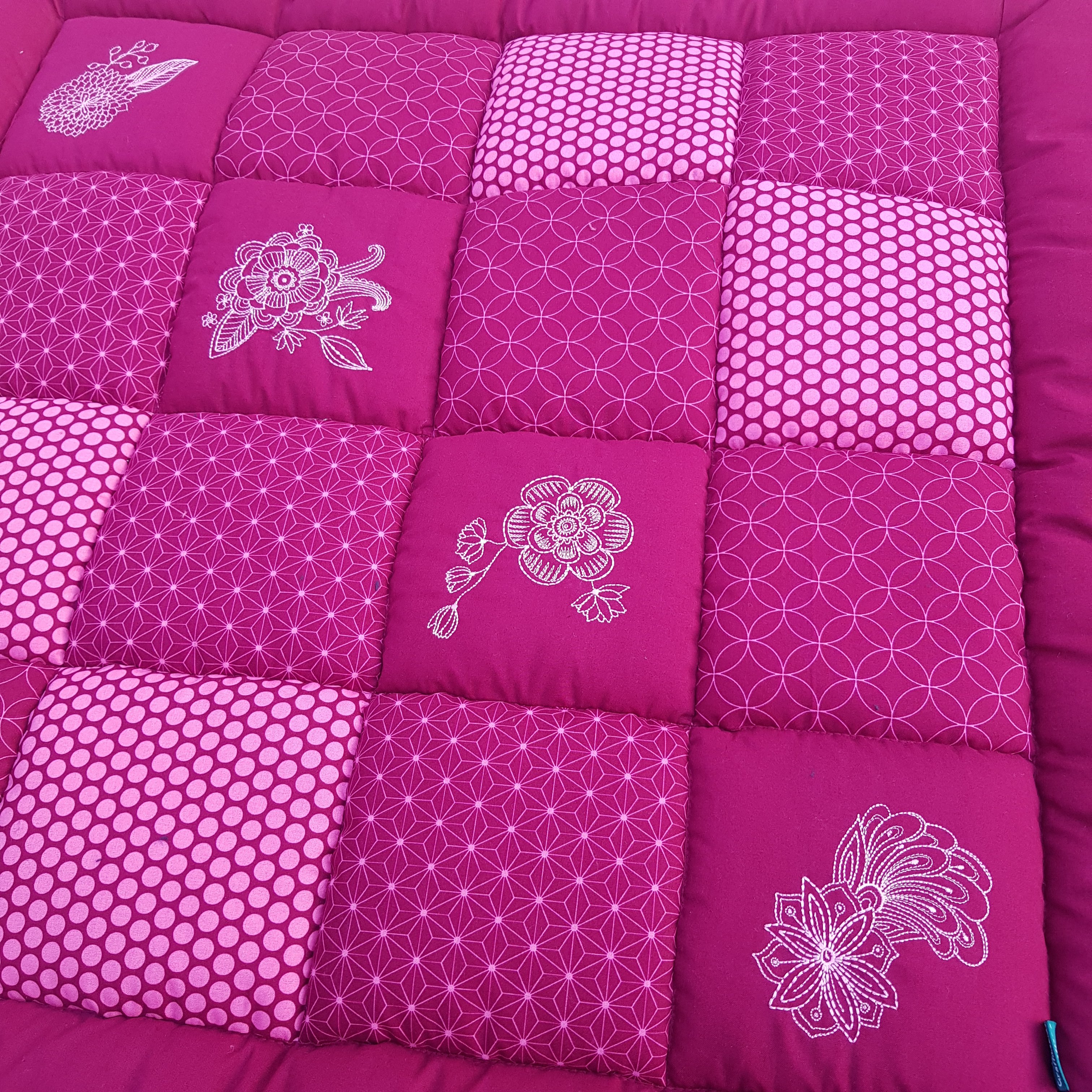 Krabbeldecke Mandalablumen