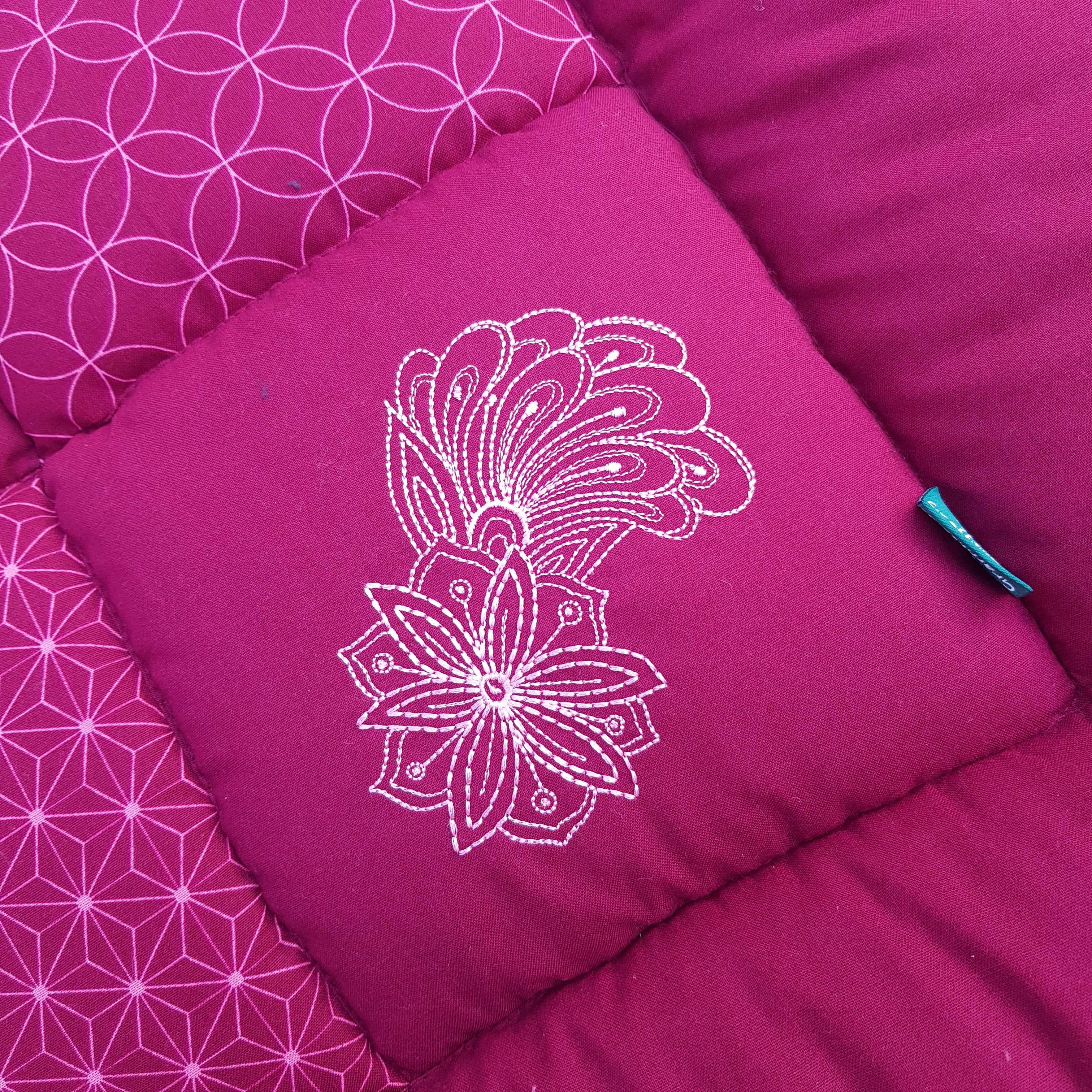 Krabbeldecke Mandalablumen