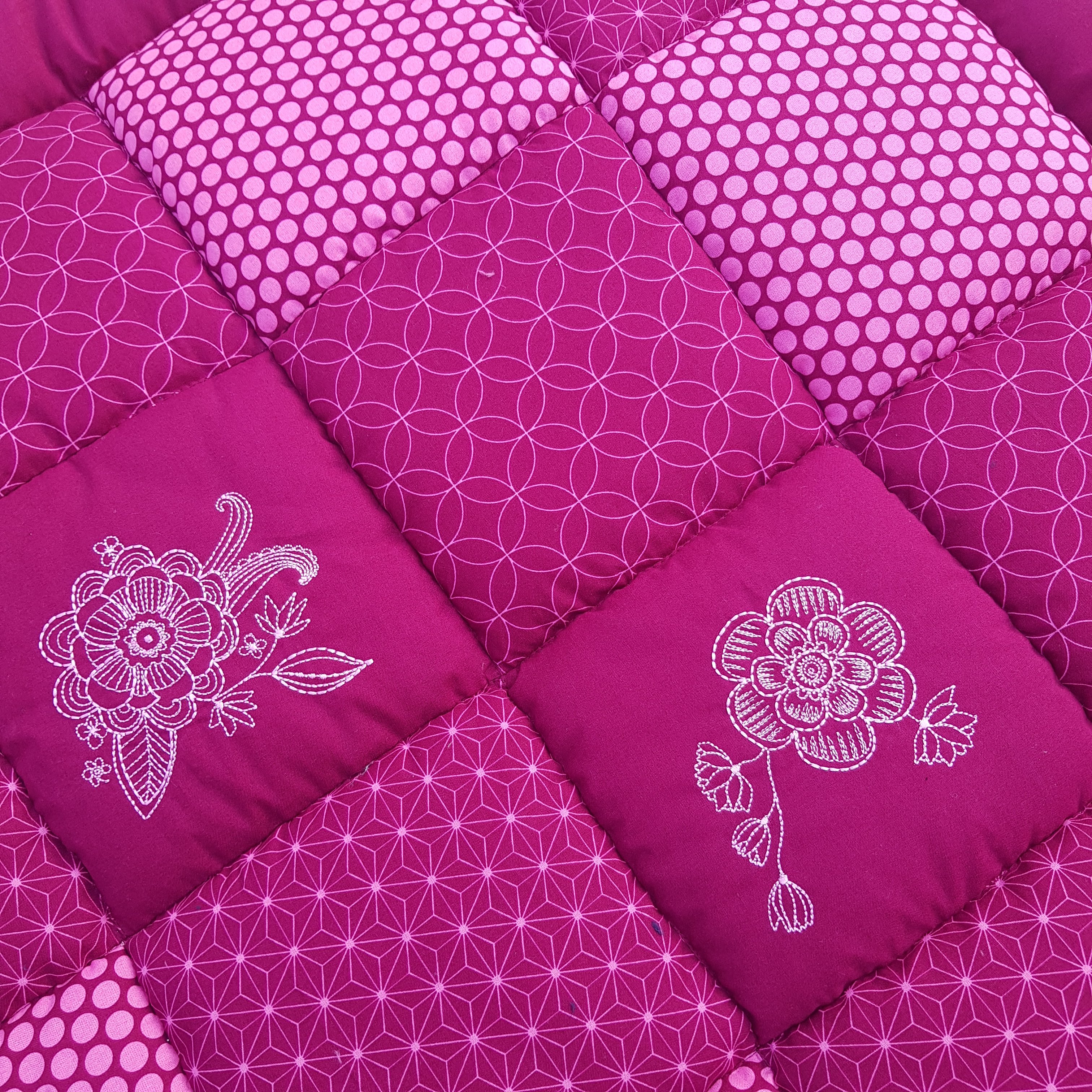 Krabbeldecke Mandalablumen