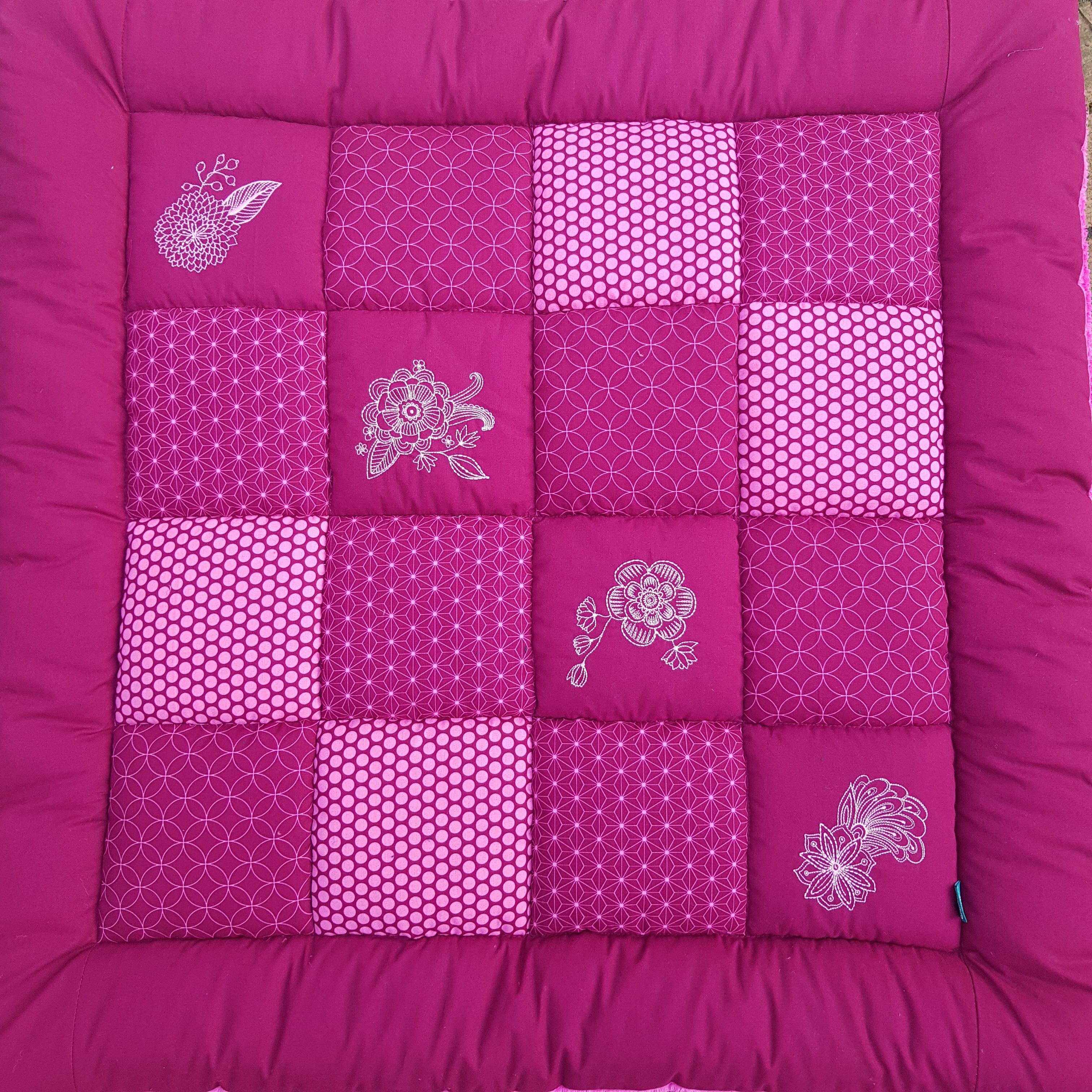 Krabbeldecke Mandalablumen