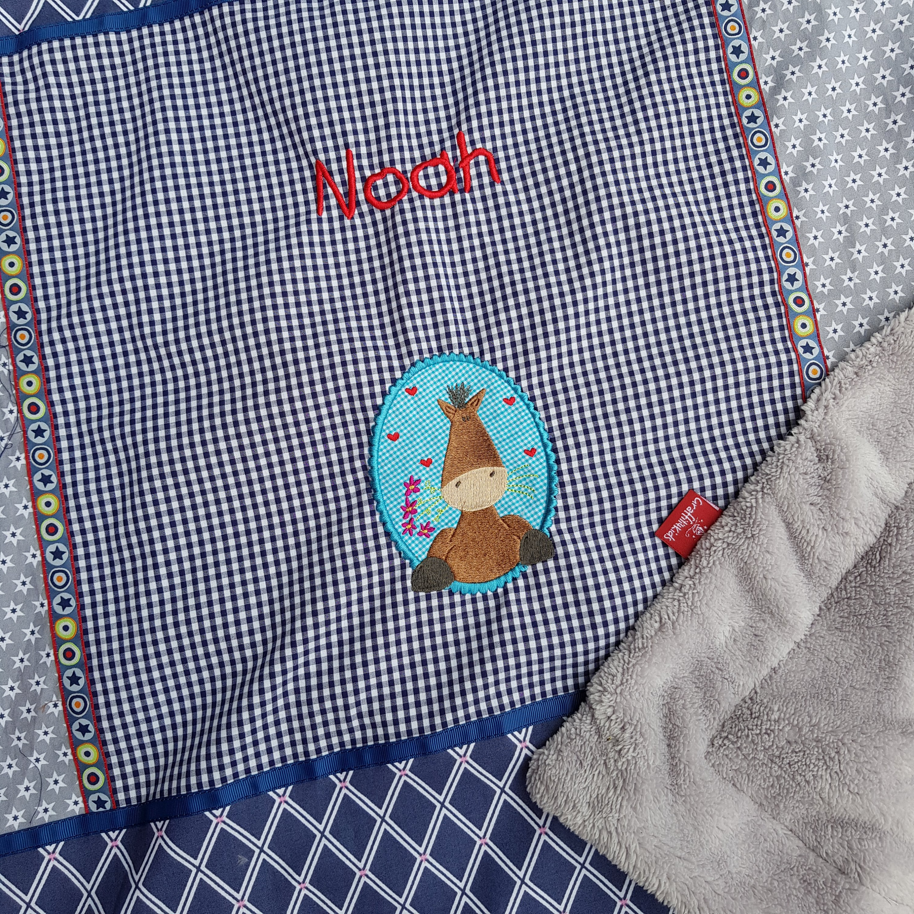 Einschlagdecke NOAH Sstickmotiv Herr Hotte (Black Sheep Company)