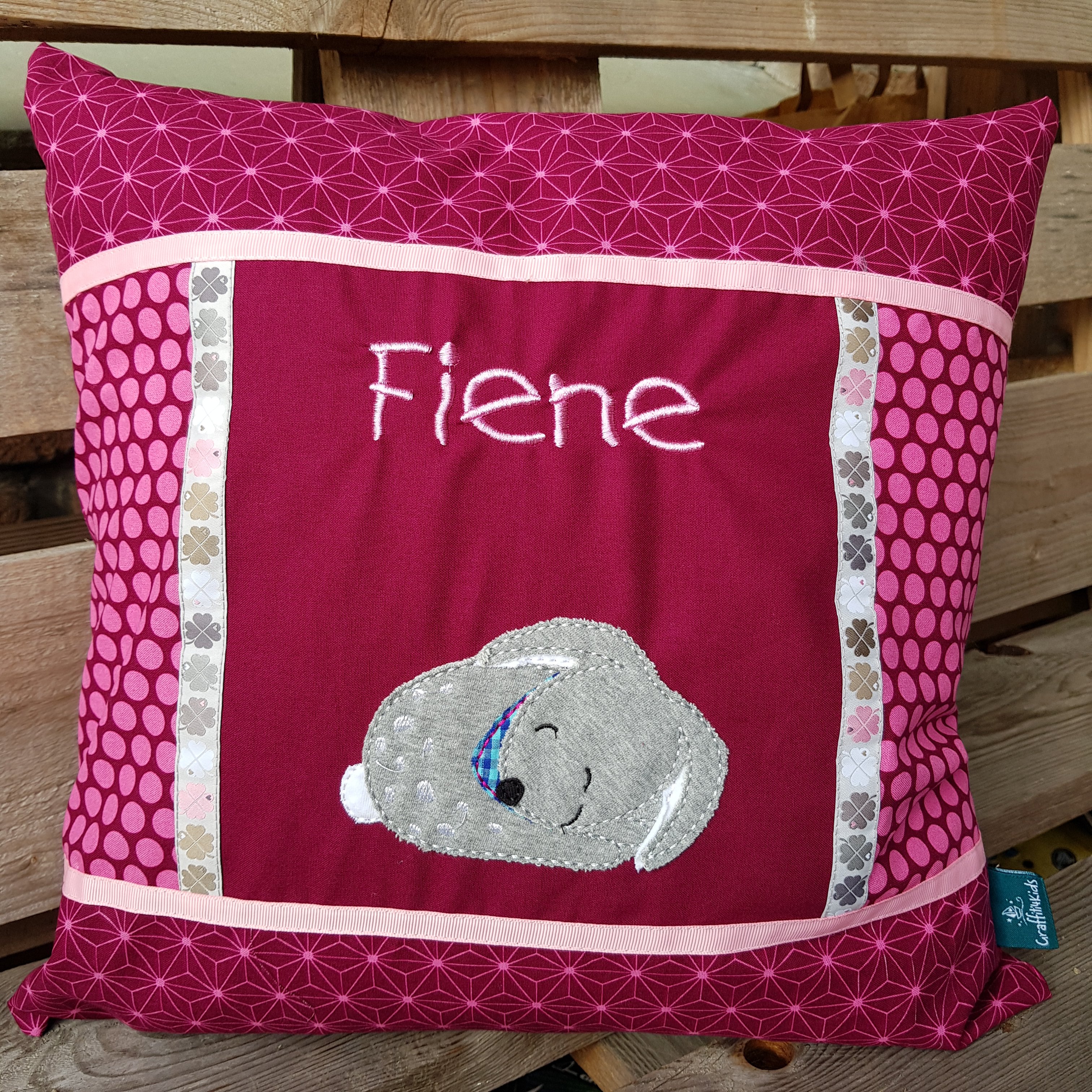 Kissen FIENE (Woody von Steinbeck/Kunterbuntdesign)